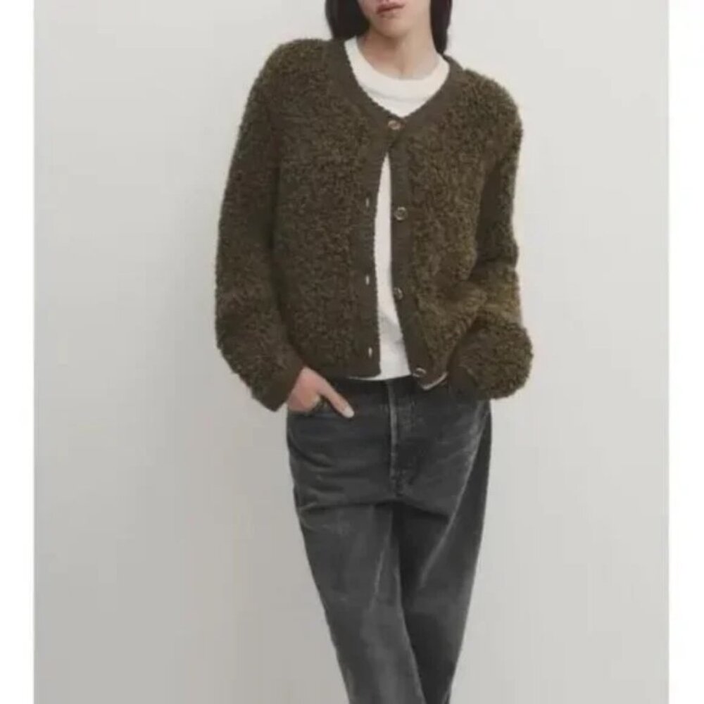 Massimo Dutti Green Cardigan